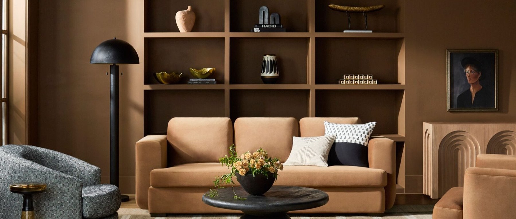 An interior styled with furnishings from the lines we specify
