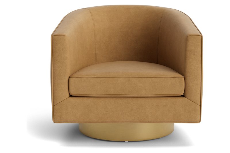 Bianca Leather Swivel Chair by Mitchell Gold + Bob Williams