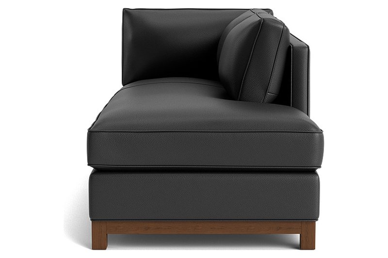 Clifton Leather Right Arm Chaise with Welt by Mitchell Gold + Bob Williams