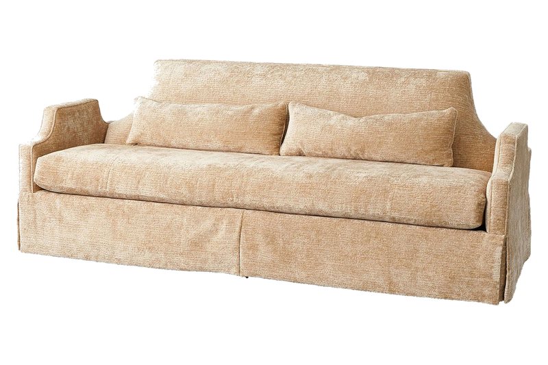 Diana Skirted Sofa-Hazelnut by Global Views