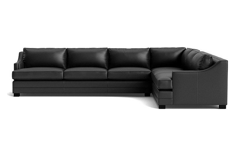 Keaton Slope Arm Leather Left Sectional by Mitchell Gold + Bob Williams