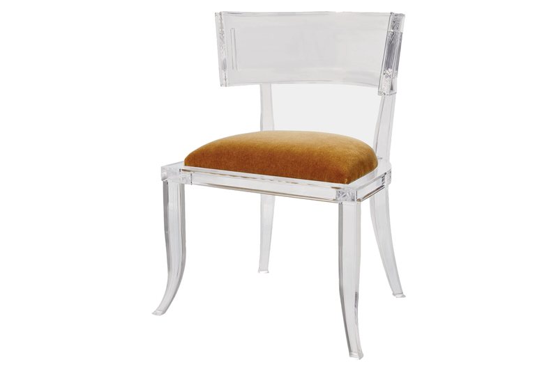 Klismos Acrylic Chair-Brown Sugar by Global Views