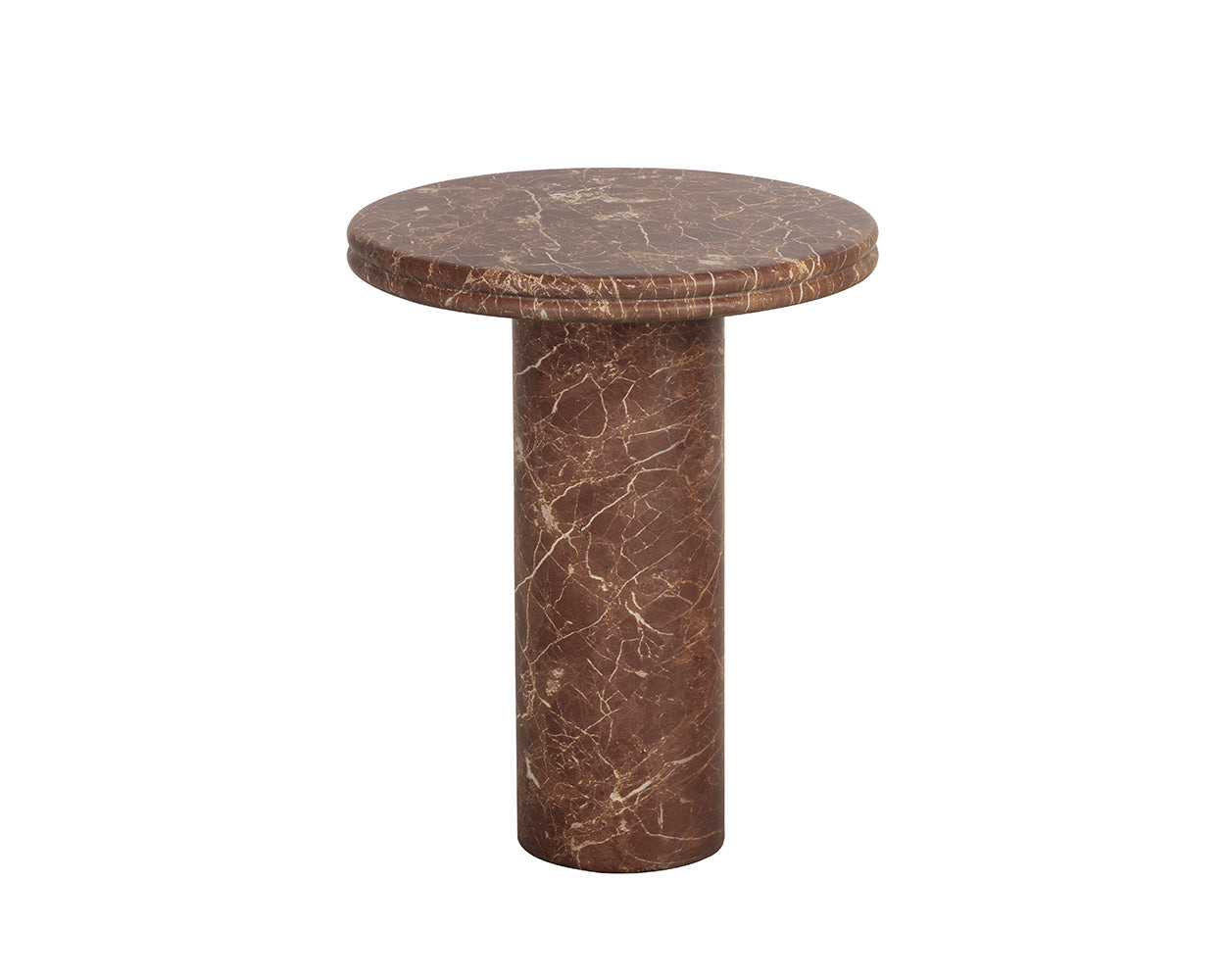 Bastion End Table - Marble Look