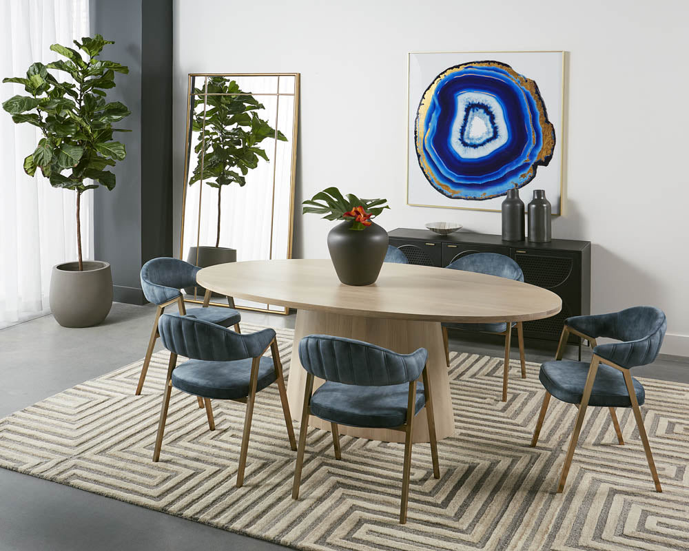 Blue Agate - 48" X 48" - Gold Frame