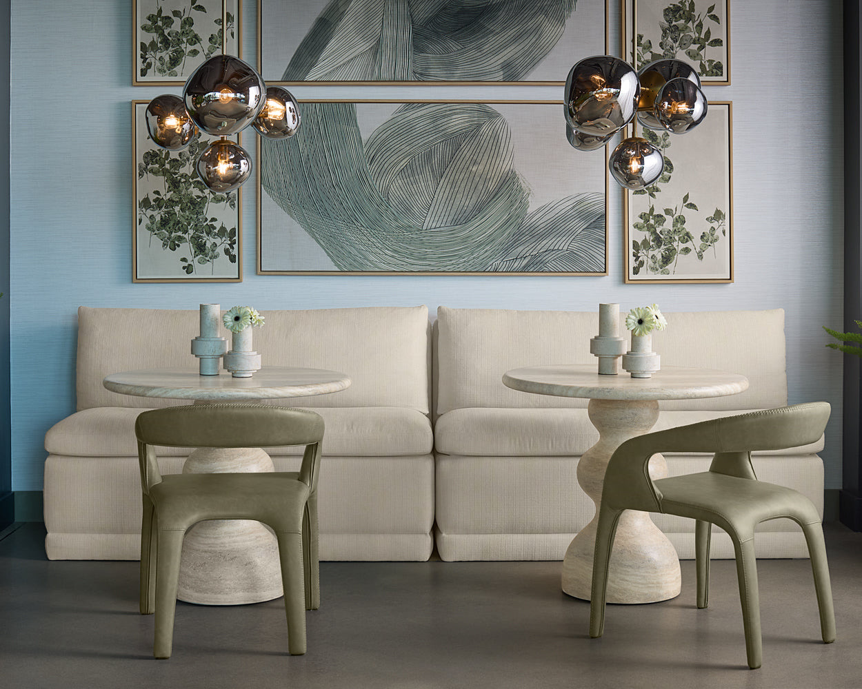 Botanical Study II - 18.5" X 31" - Natural Floater Frame