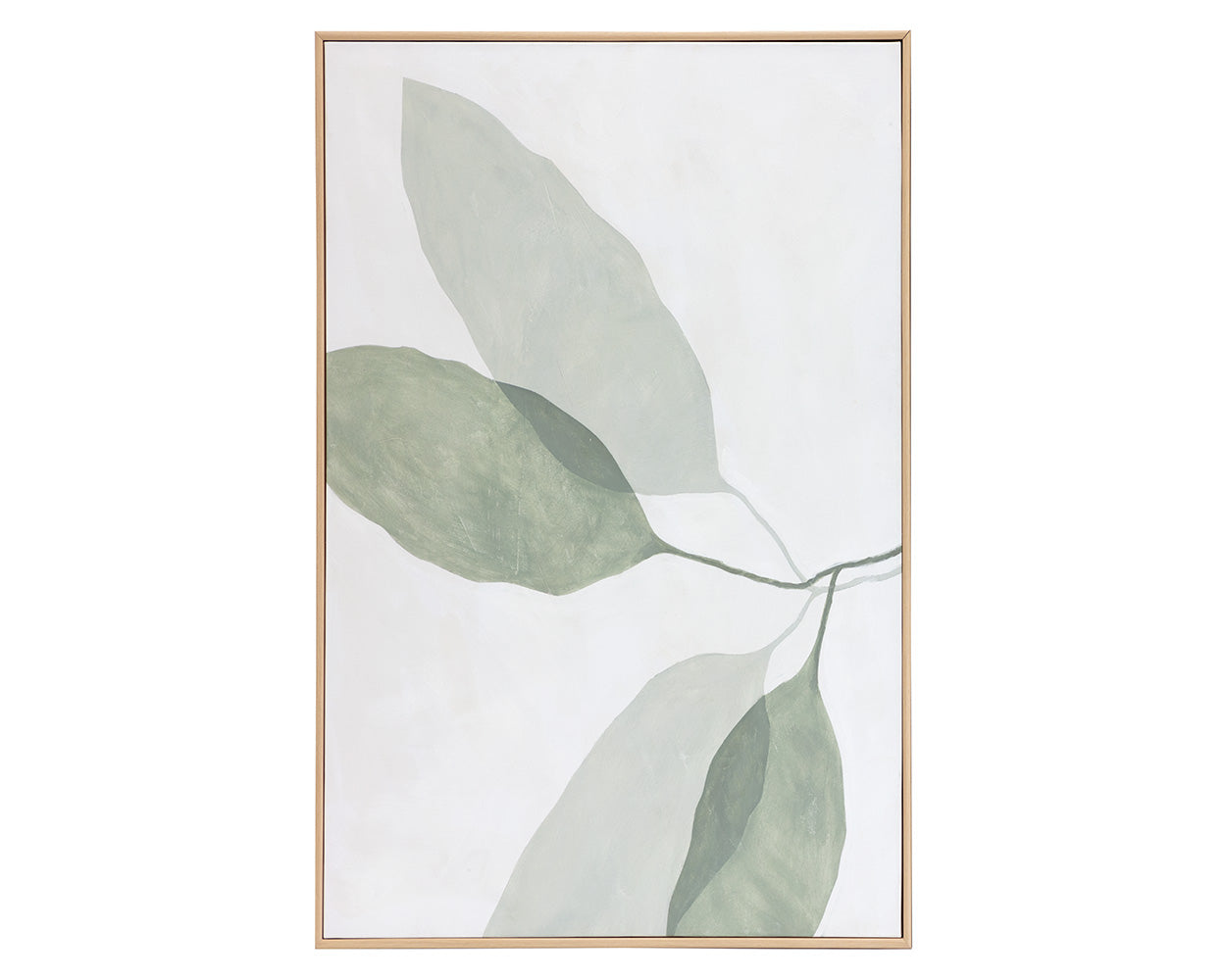 Calm Reflection (Set Of 2) - 40" X 50" - Natural Floater Frame