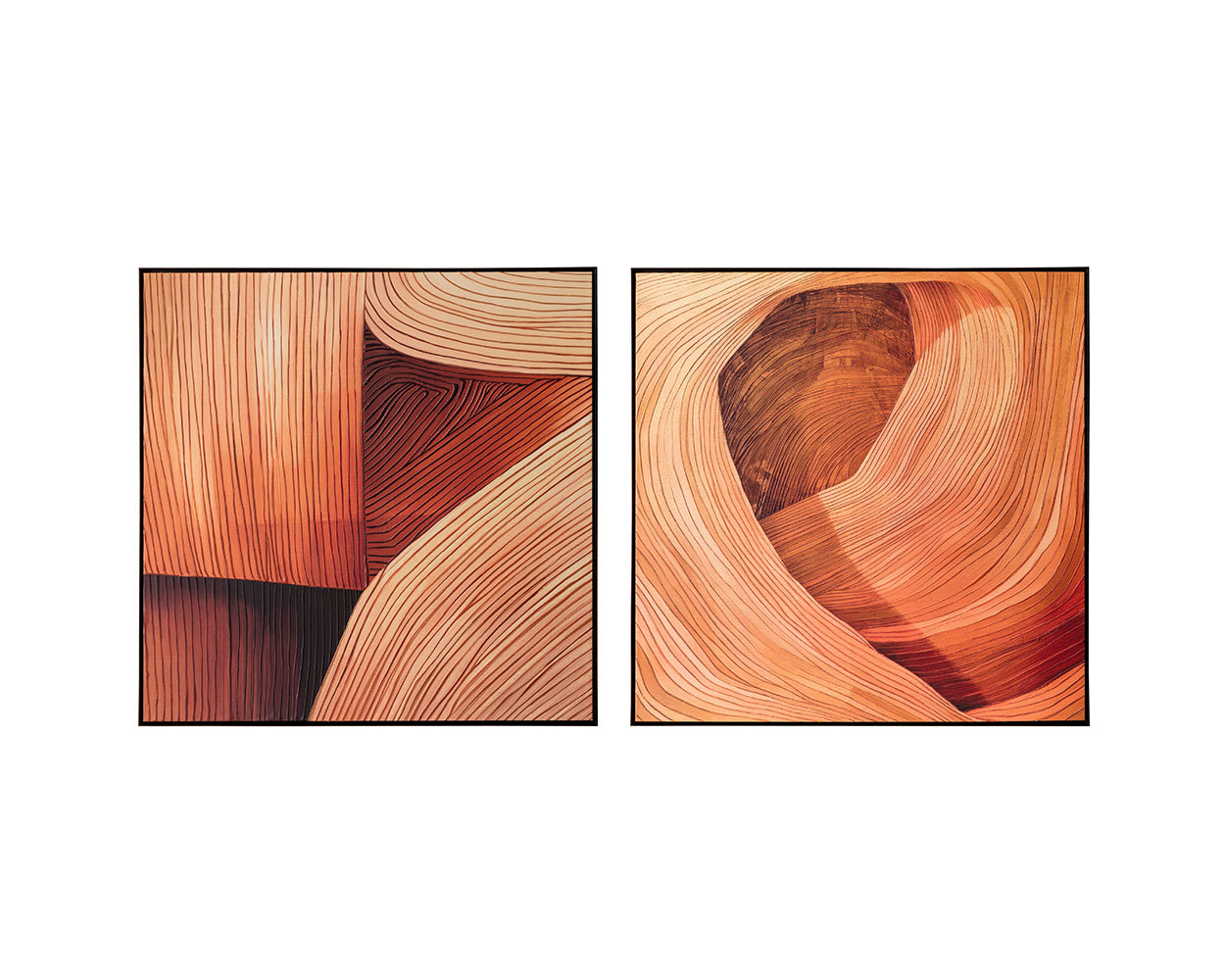Canyon Dreams I - 48" X 48" - Black Floater Frame