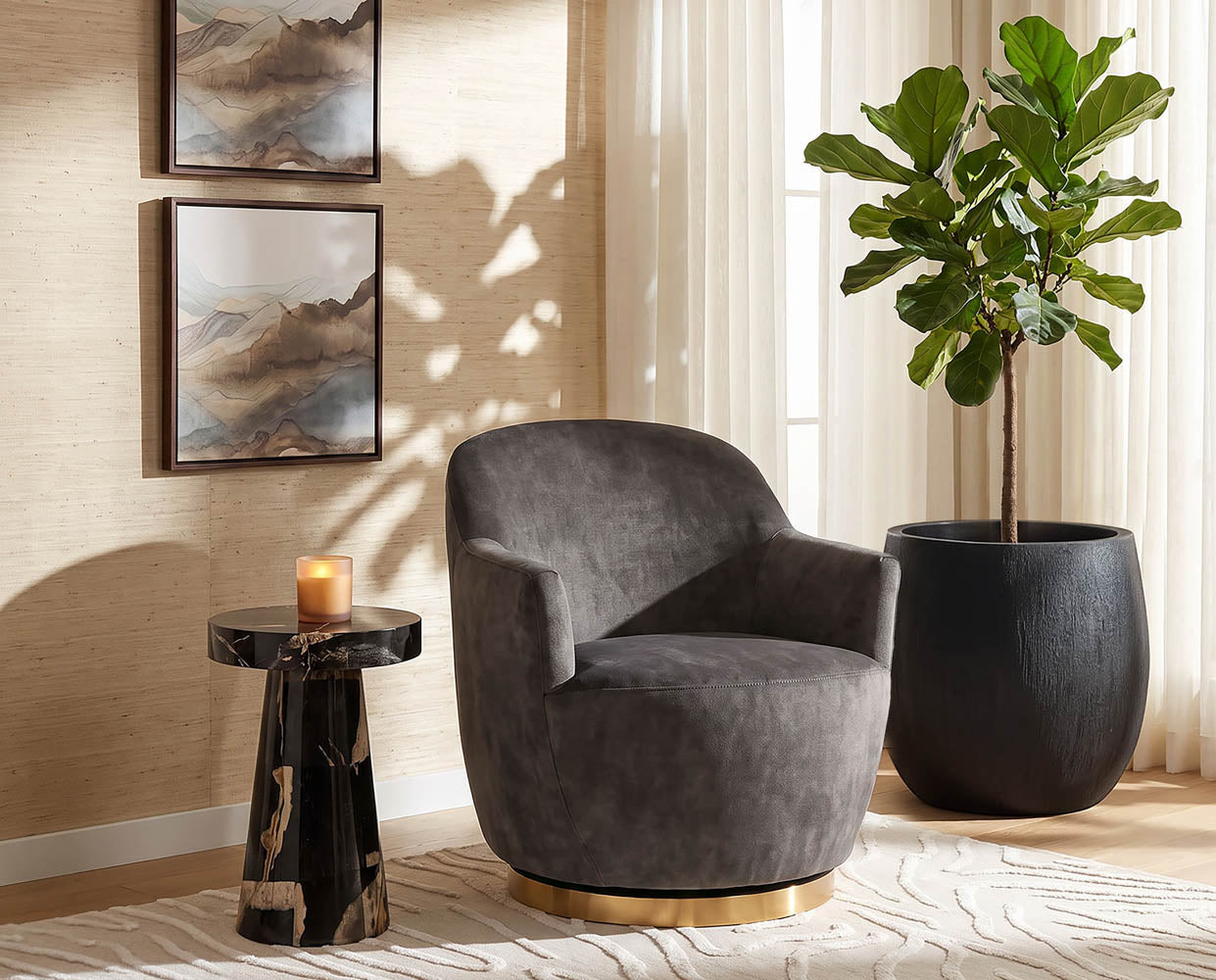 Casey Swivel Lounge Chair