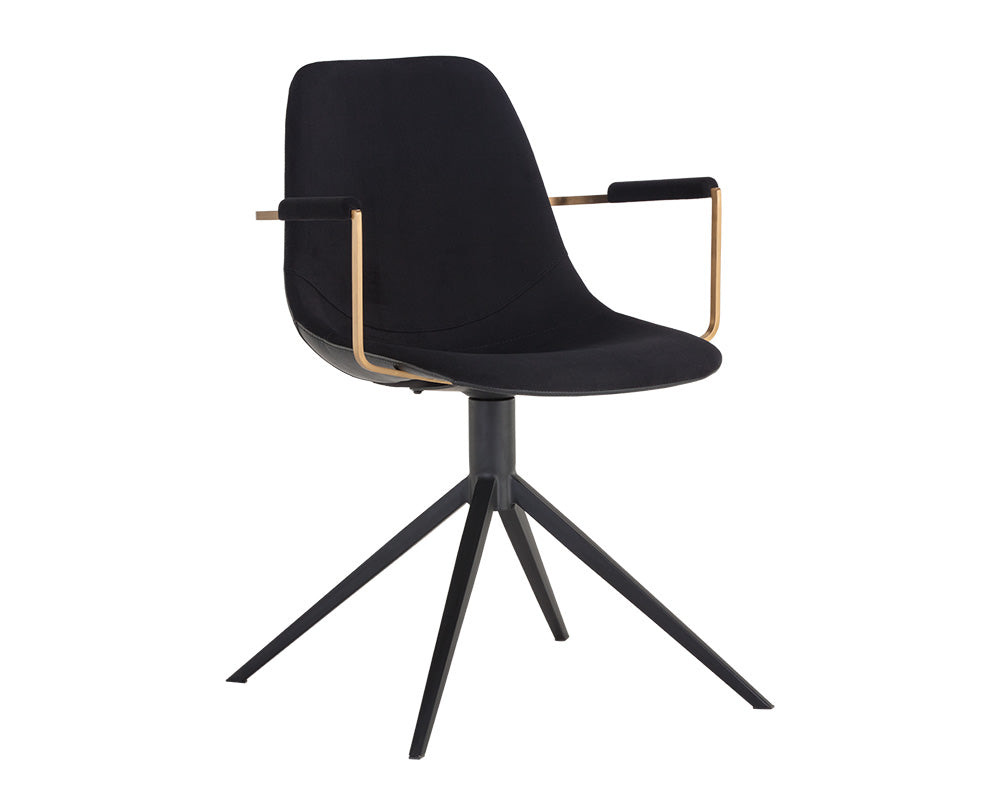 Cassius Swivel Dining Armchair
