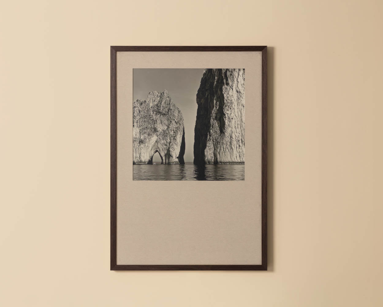 Coastal Vibes I - 28" X 40" - Deep Brown Frame