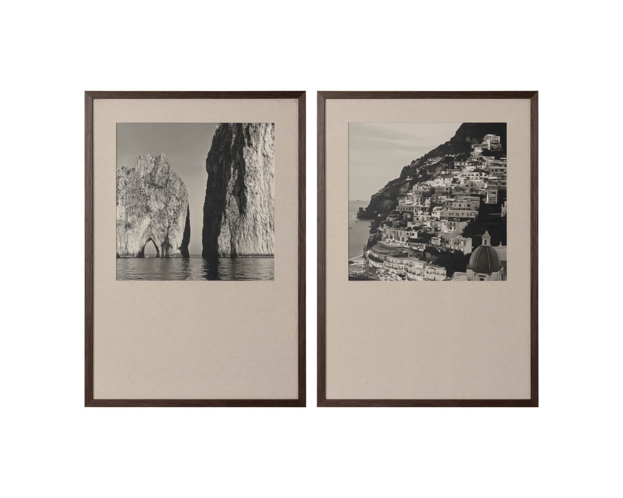 Coastal Vibes I - 28" X 40" - Deep Brown Frame