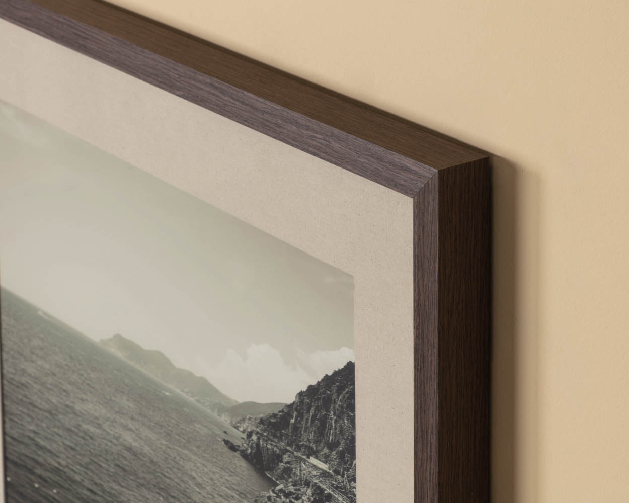 Coastal Vibes II - 28" X 40" - Deep Brown Frame