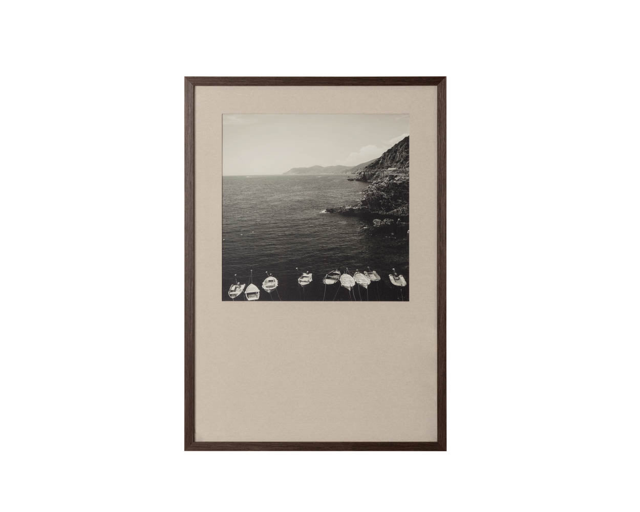 Coastal Vibes II - 28" X 40" - Deep Brown Frame