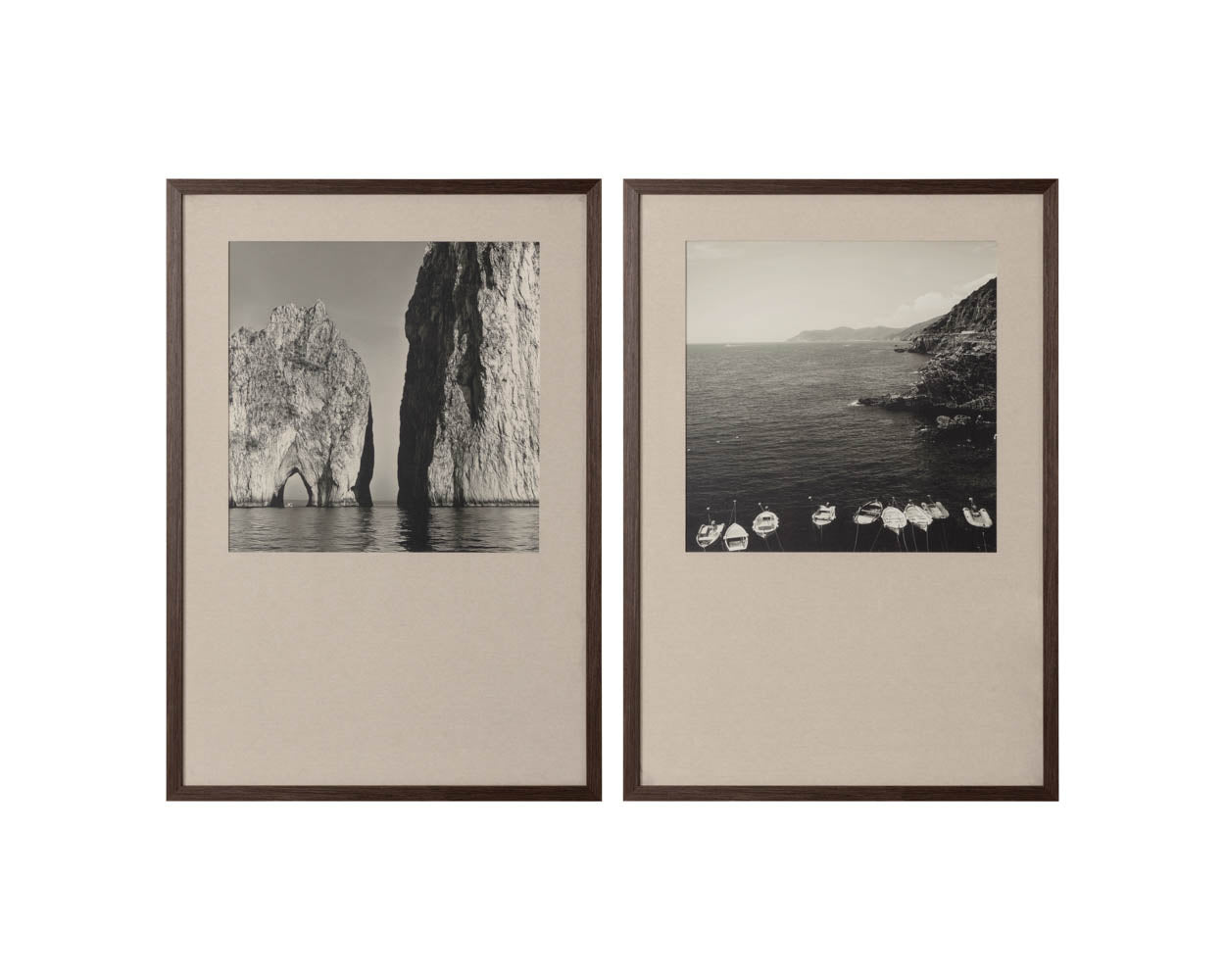 Coastal Vibes II - 28" X 40" - Deep Brown Frame