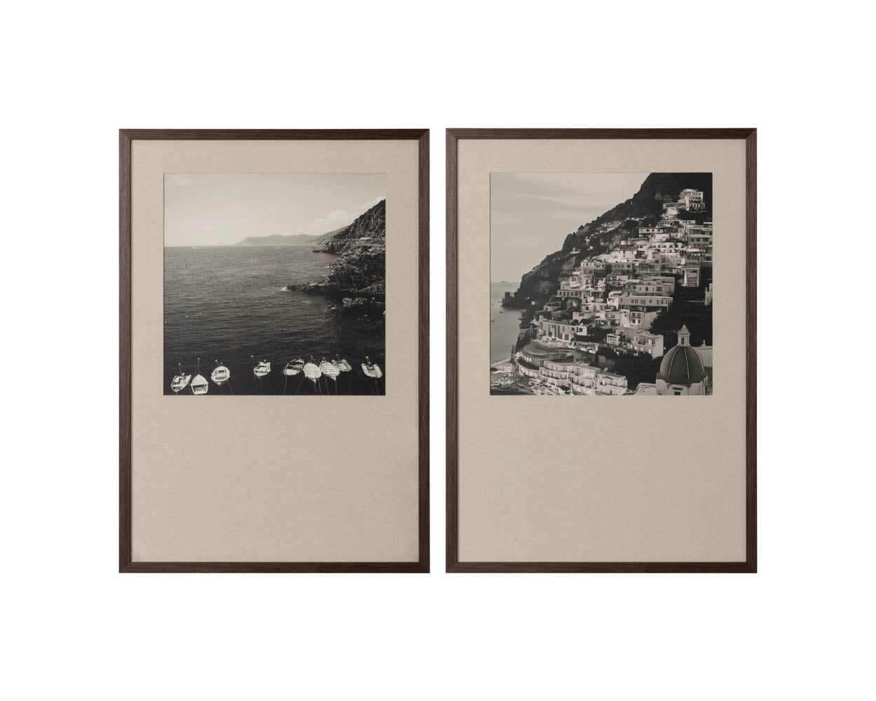 Coastal Vibes III - 28" X 40" - Deep Brown Frame
