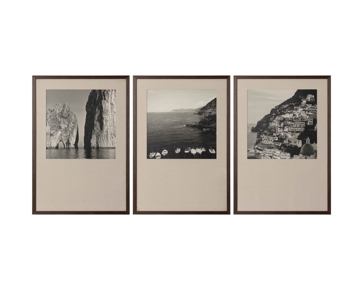 Coastal Vibes III - 28" X 40" - Deep Brown Frame
