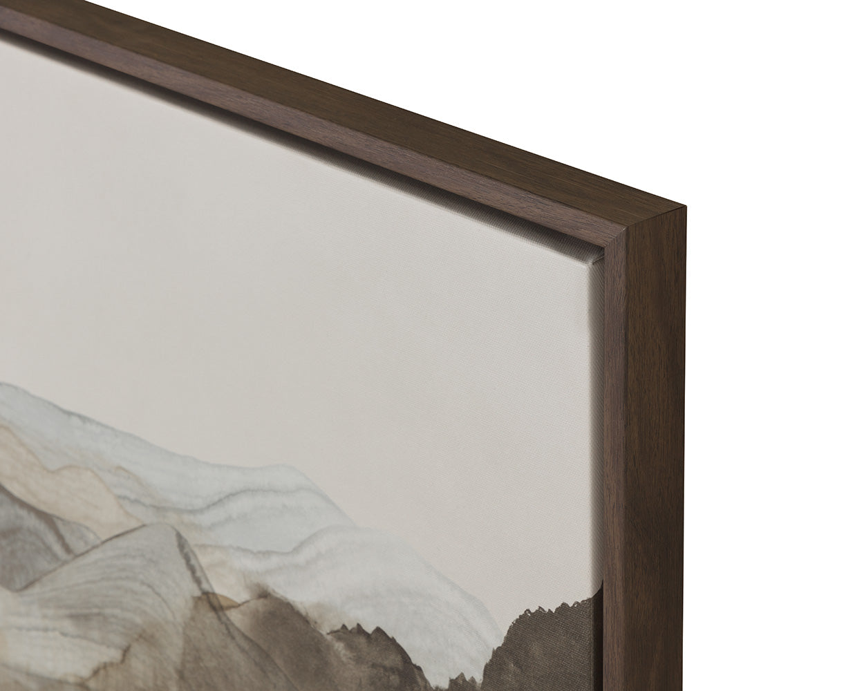 Cordillera I - 24" X 24" - Brown Floater Frame