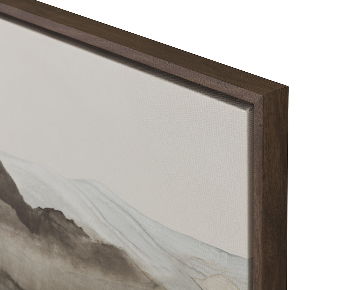 Cordillera II 24" X 24" - Brown Floater Frame