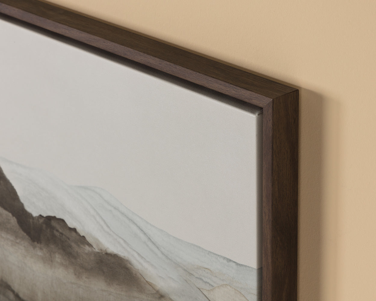 Cordillera II 24" X 24" - Brown Floater Frame
