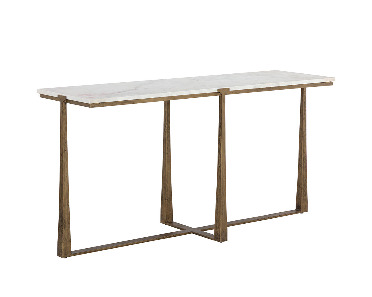 Cowell Console Table - White Marble