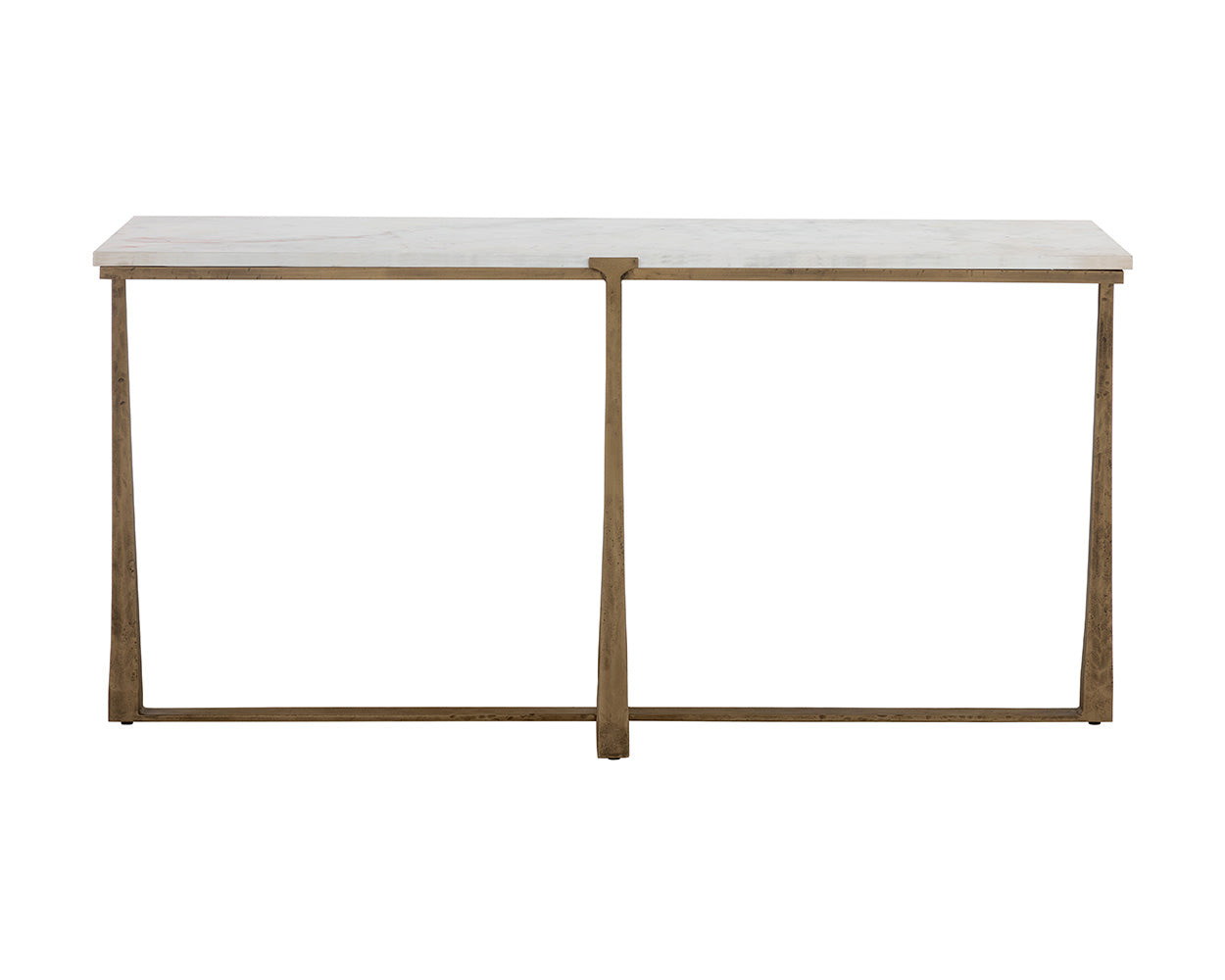 Cowell Console Table - White Marble