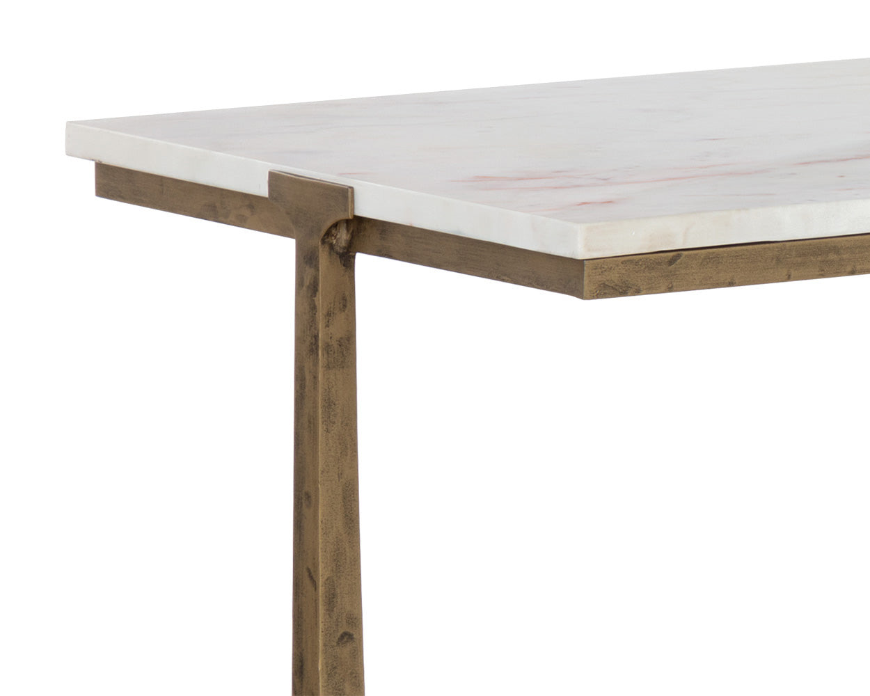 Cowell Console Table - White Marble