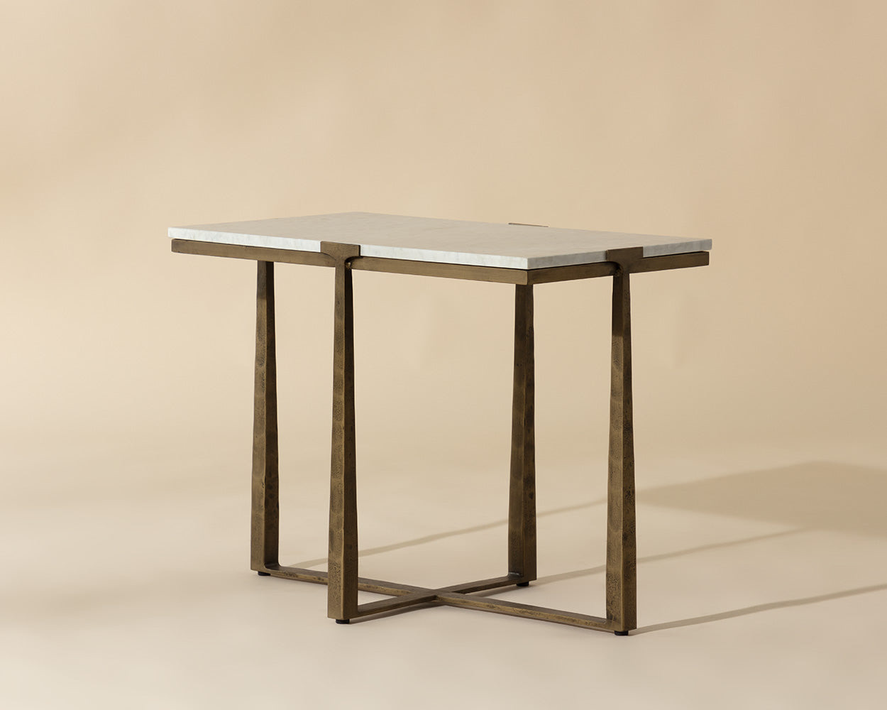 Cowell Side Table - White Marble