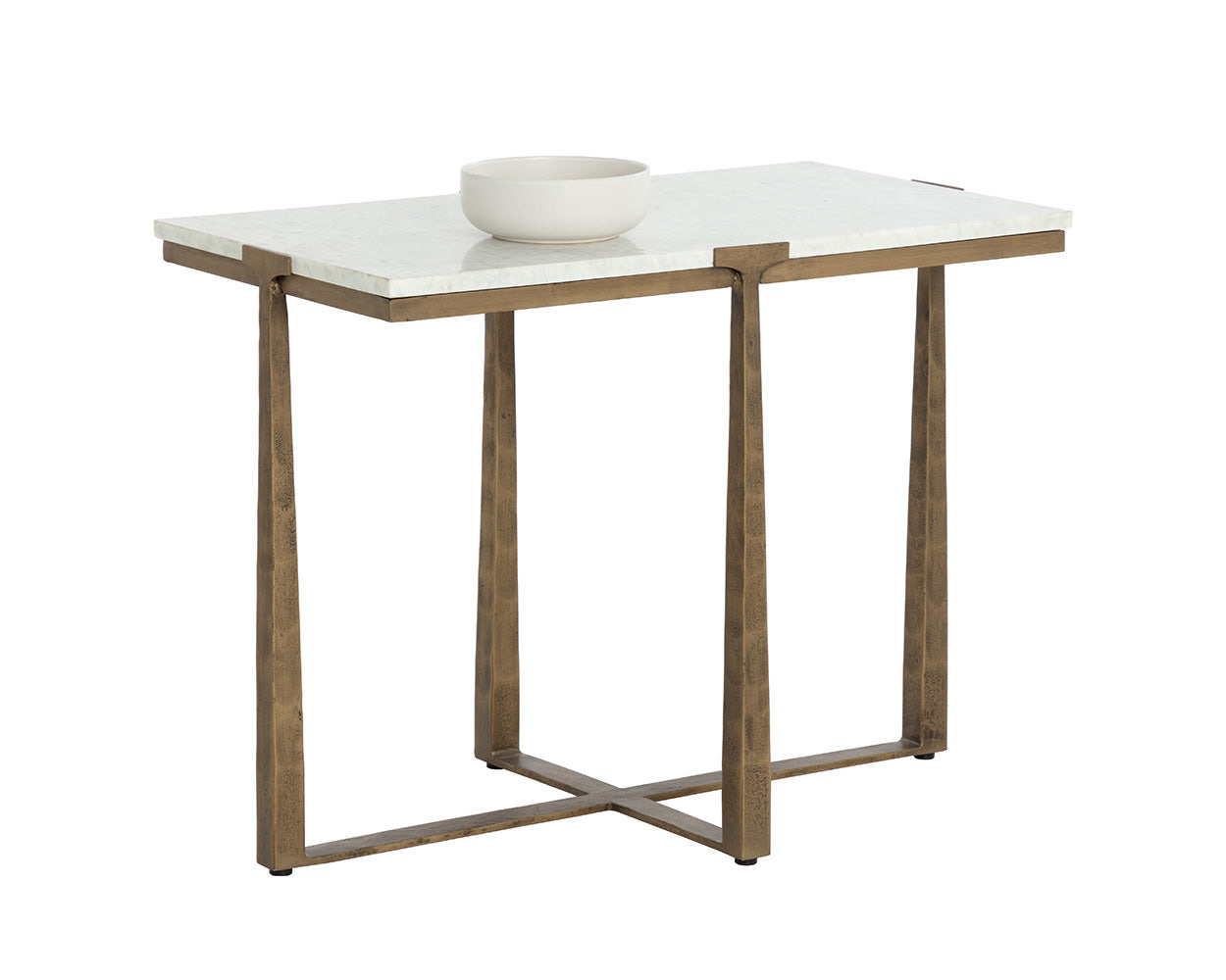 Cowell Side Table - White Marble