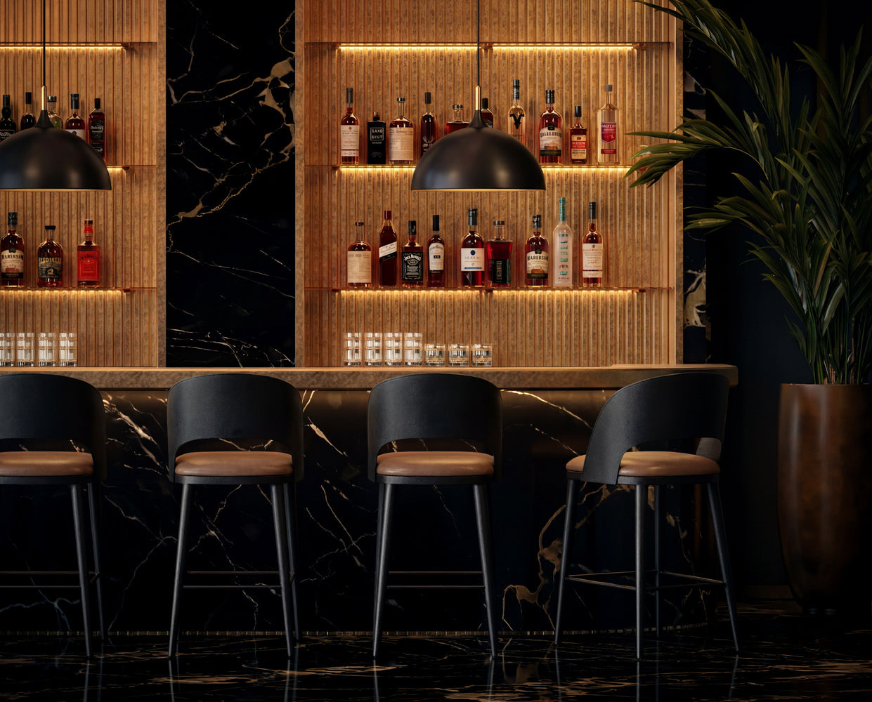 Dezirae Barstool - Black