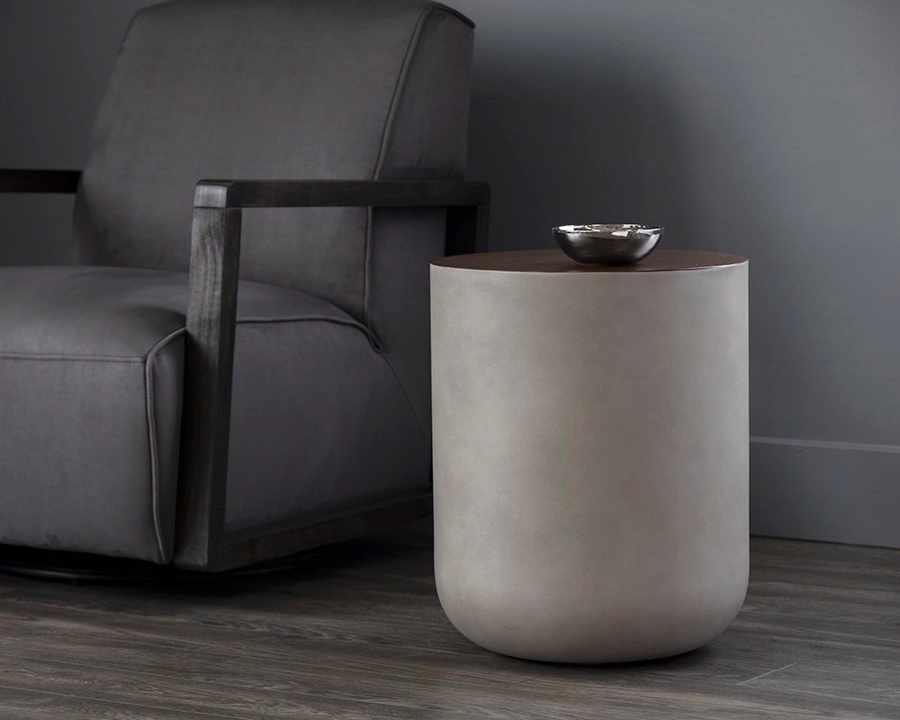 Diaz End Table - Grey