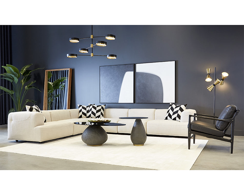 Double Cross - (Set Of 2) - 48" X 48" - Black Floater Frame