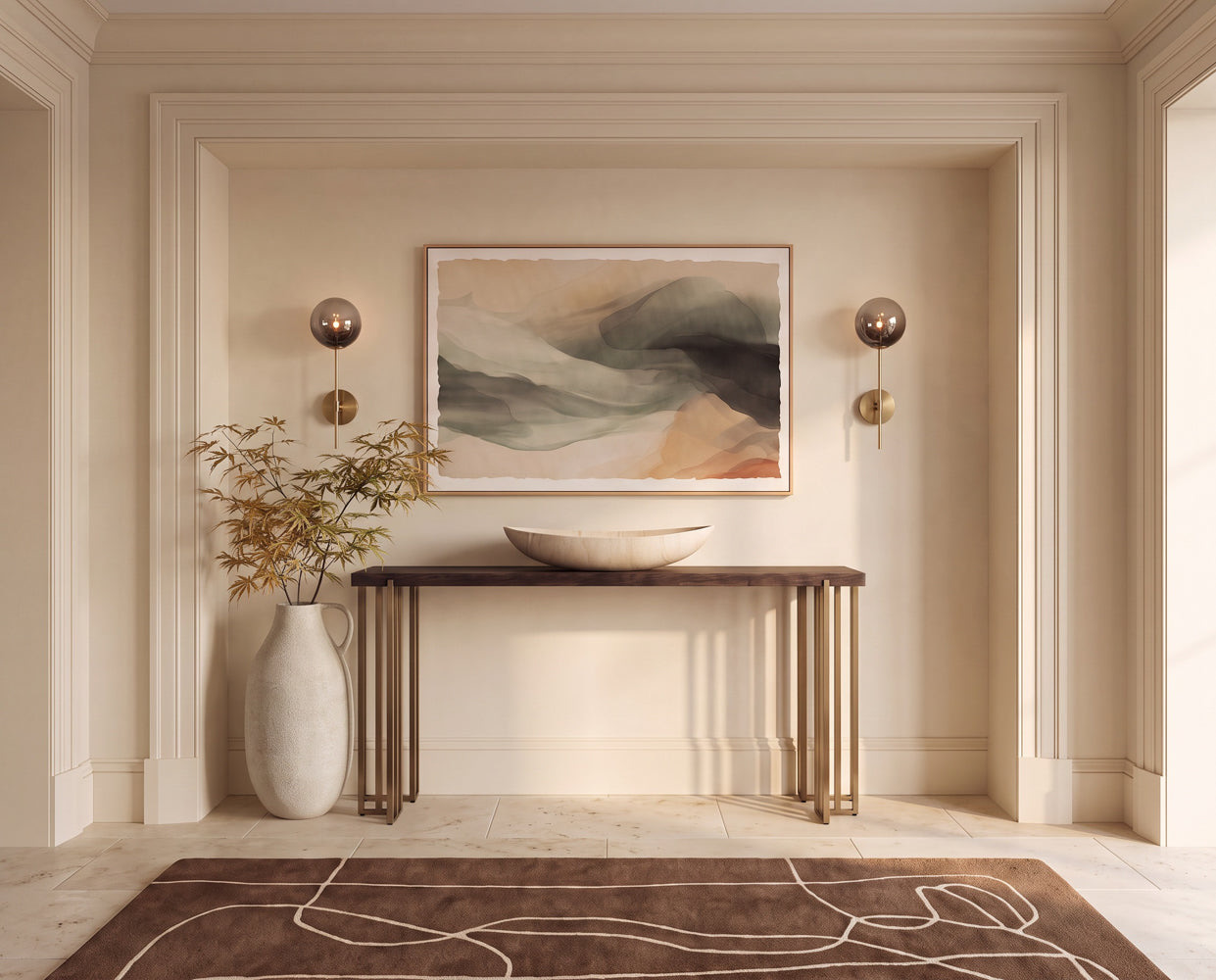 Dream State - 60" X 40" - Natural Floater Frame - Fury