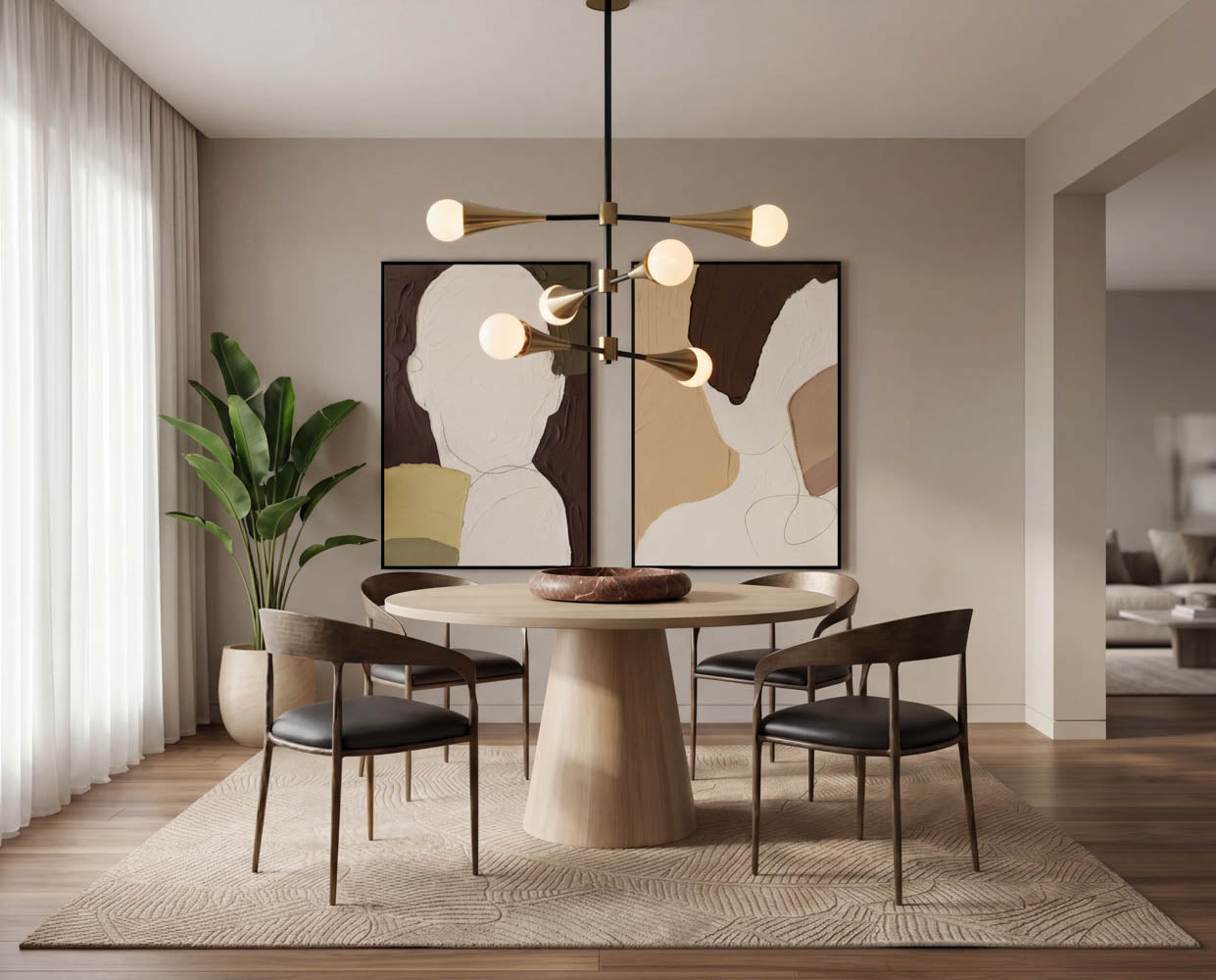 Elina Dining Table — 54" Round