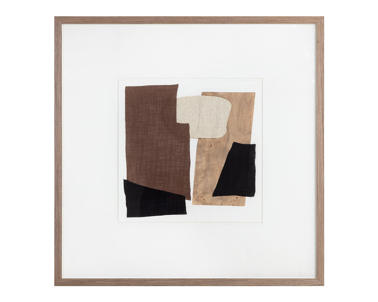 Family Dynamics I - 40" X 40" - Medium Brown Frame