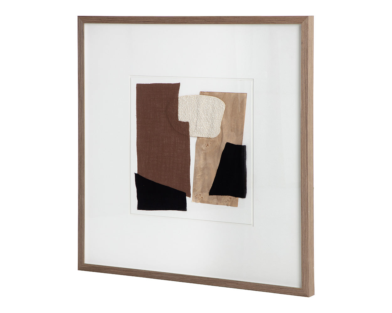 Family Dynamics I - 40" X 40" - Medium Brown Frame