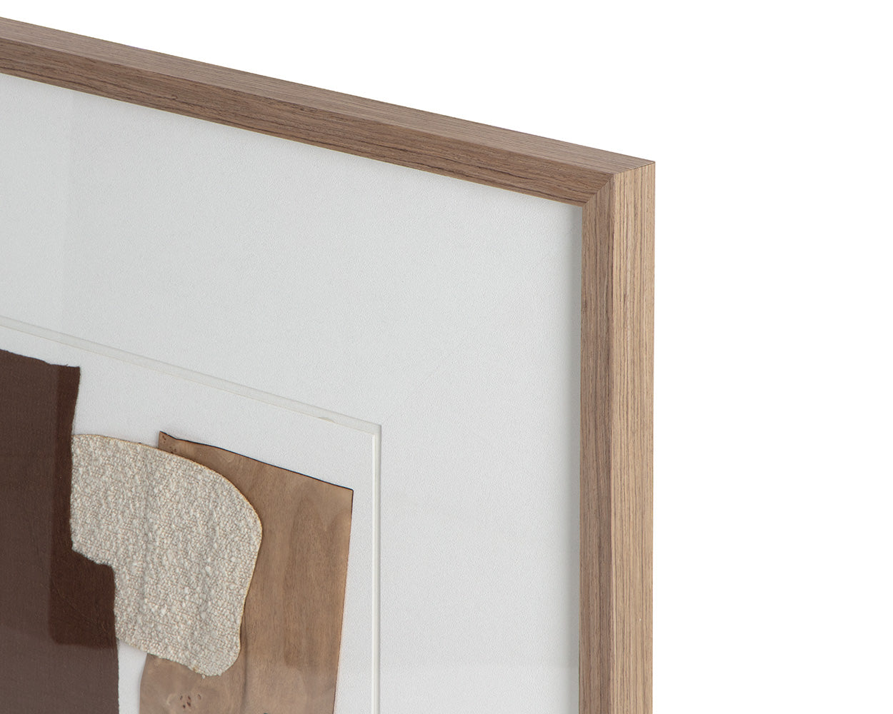 Family Dynamics I - 40" X 40" - Medium Brown Frame