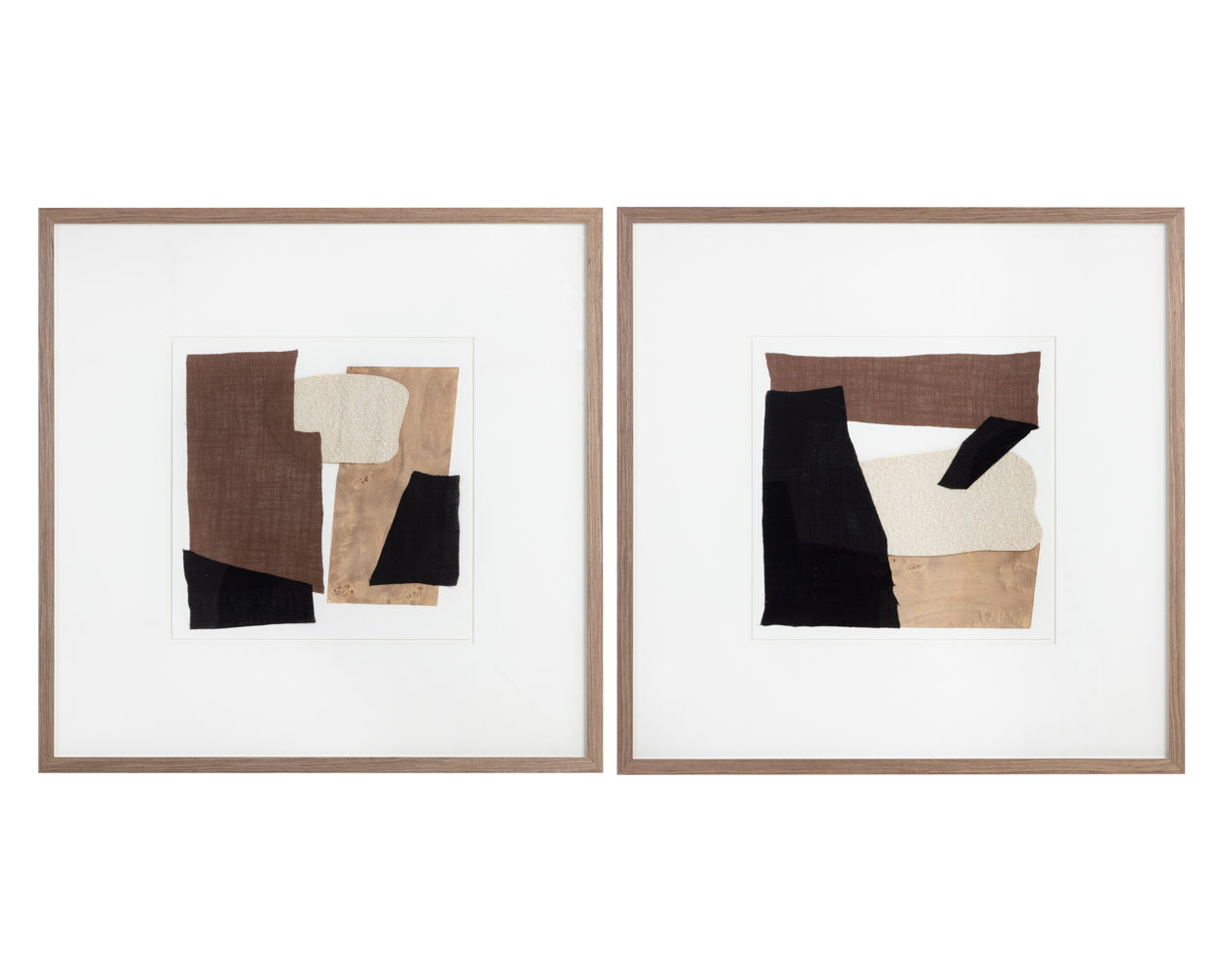 Family Dynamics I - 40" X 40" - Medium Brown Frame