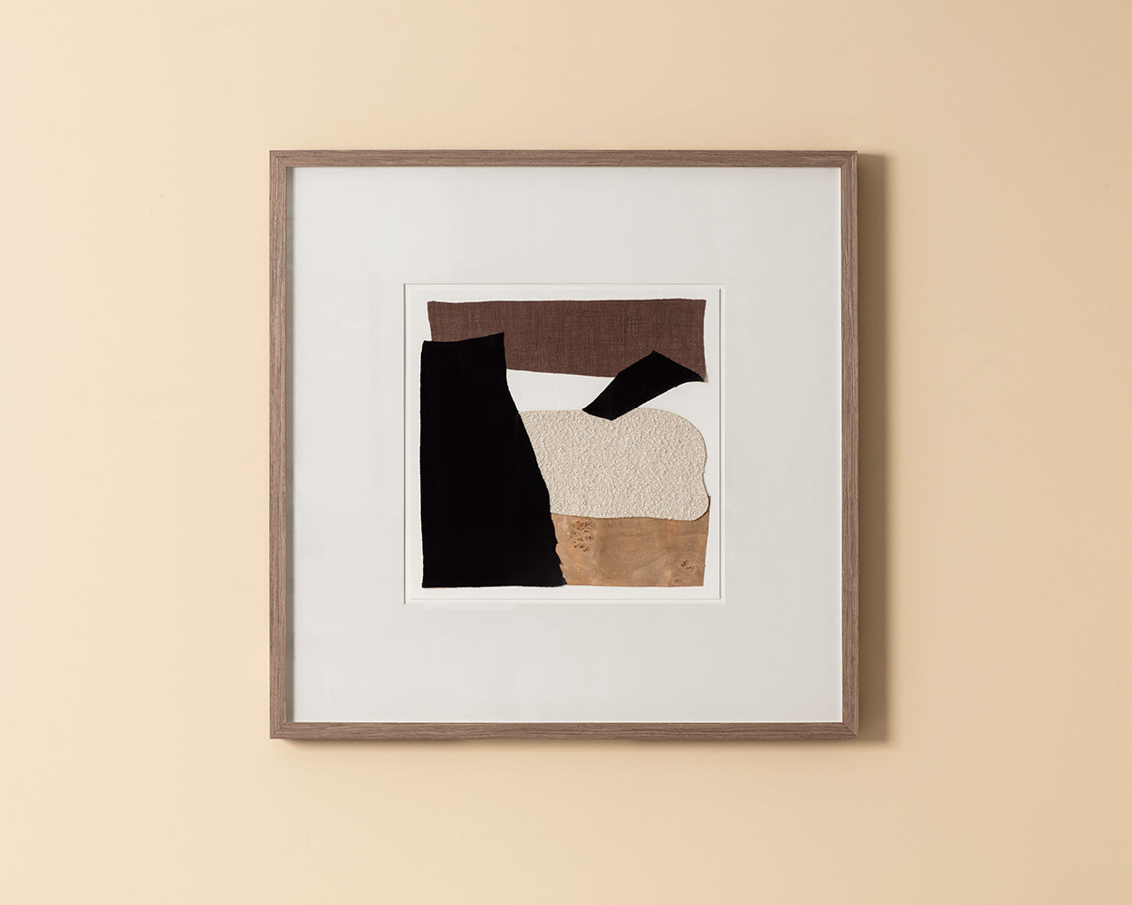 Family Dynamics II - 40" X 40" - Medium Brown Frame