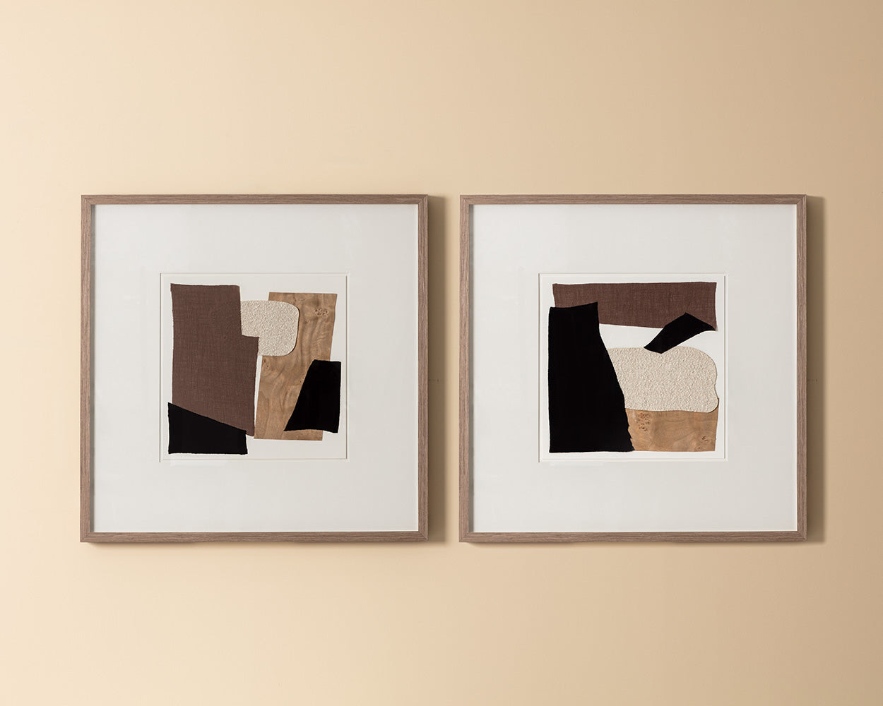 Family Dynamics II - 40" X 40" - Medium Brown Frame