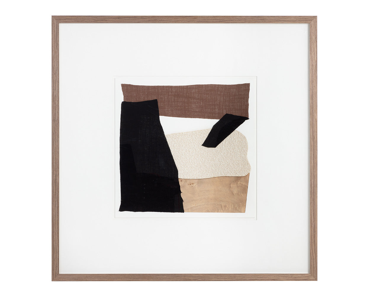 Family Dynamics II - 40" X 40" - Medium Brown Frame