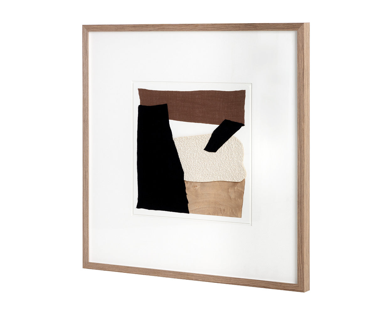 Family Dynamics II - 40" X 40" - Medium Brown Frame