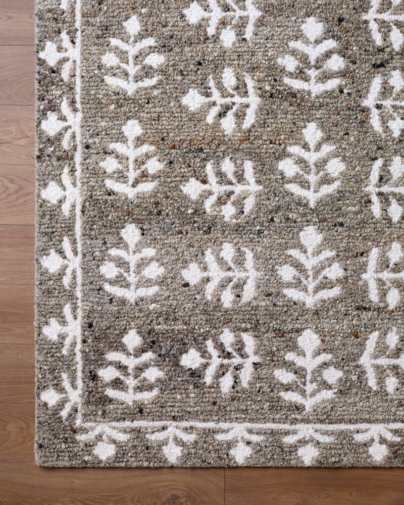 Folk Flower Handmade Rug