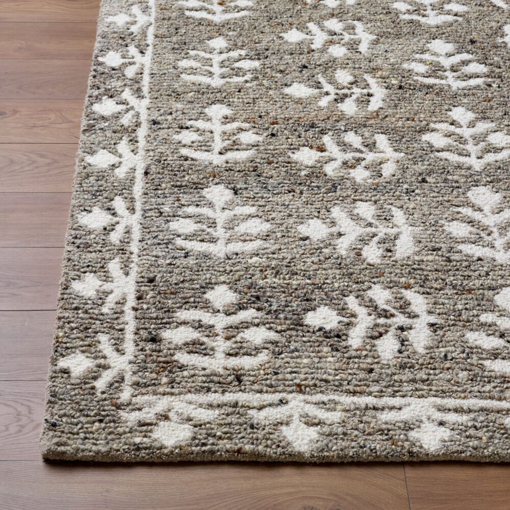 Folk Flower Handmade Rug