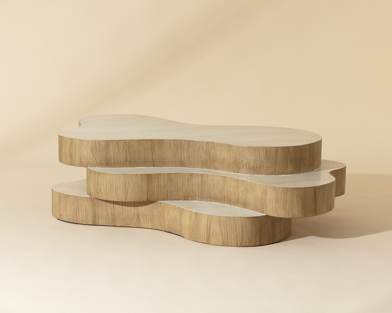 Geddes Coffee Table — Travertine Look