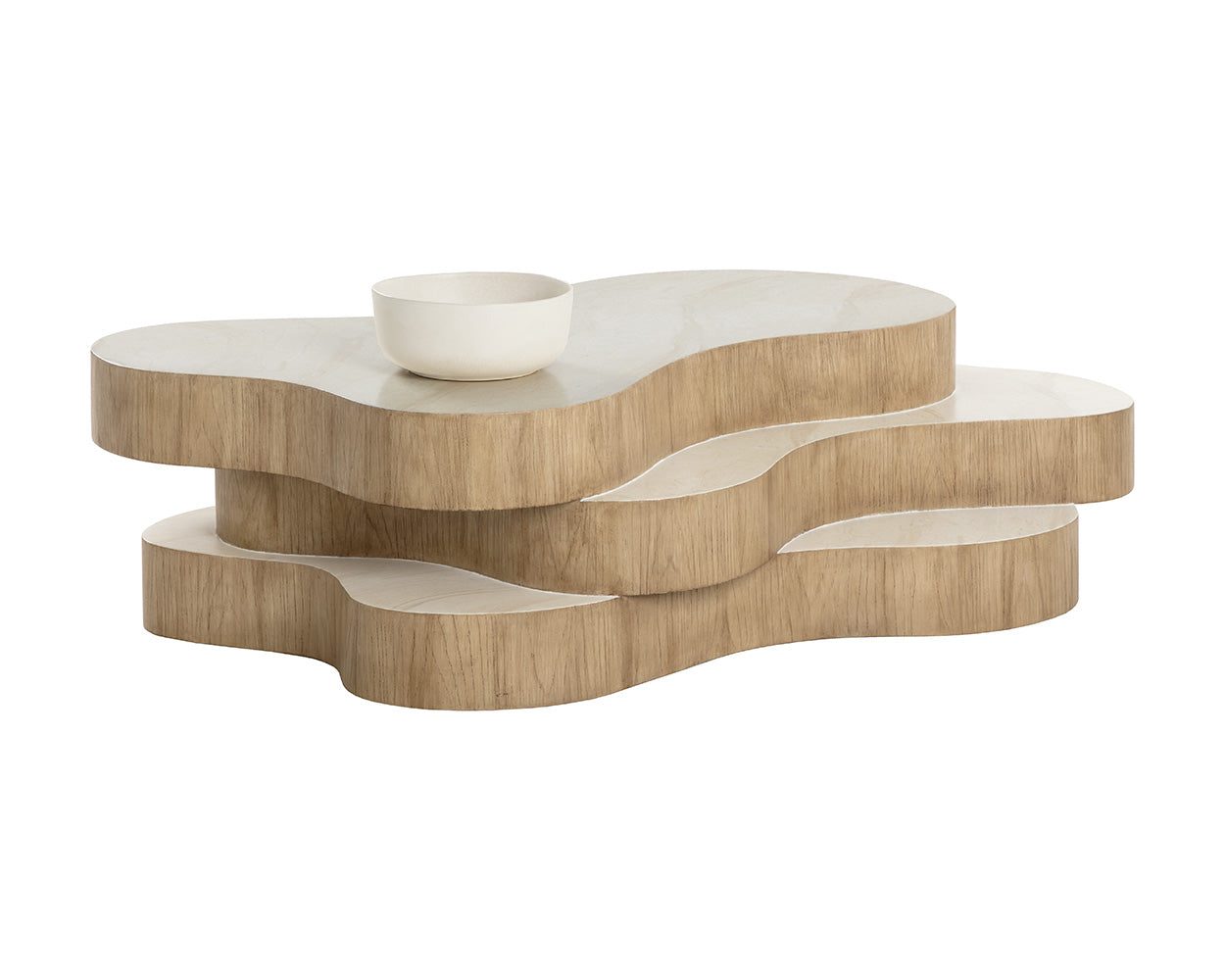Geddes Coffee Table — Travertine Look