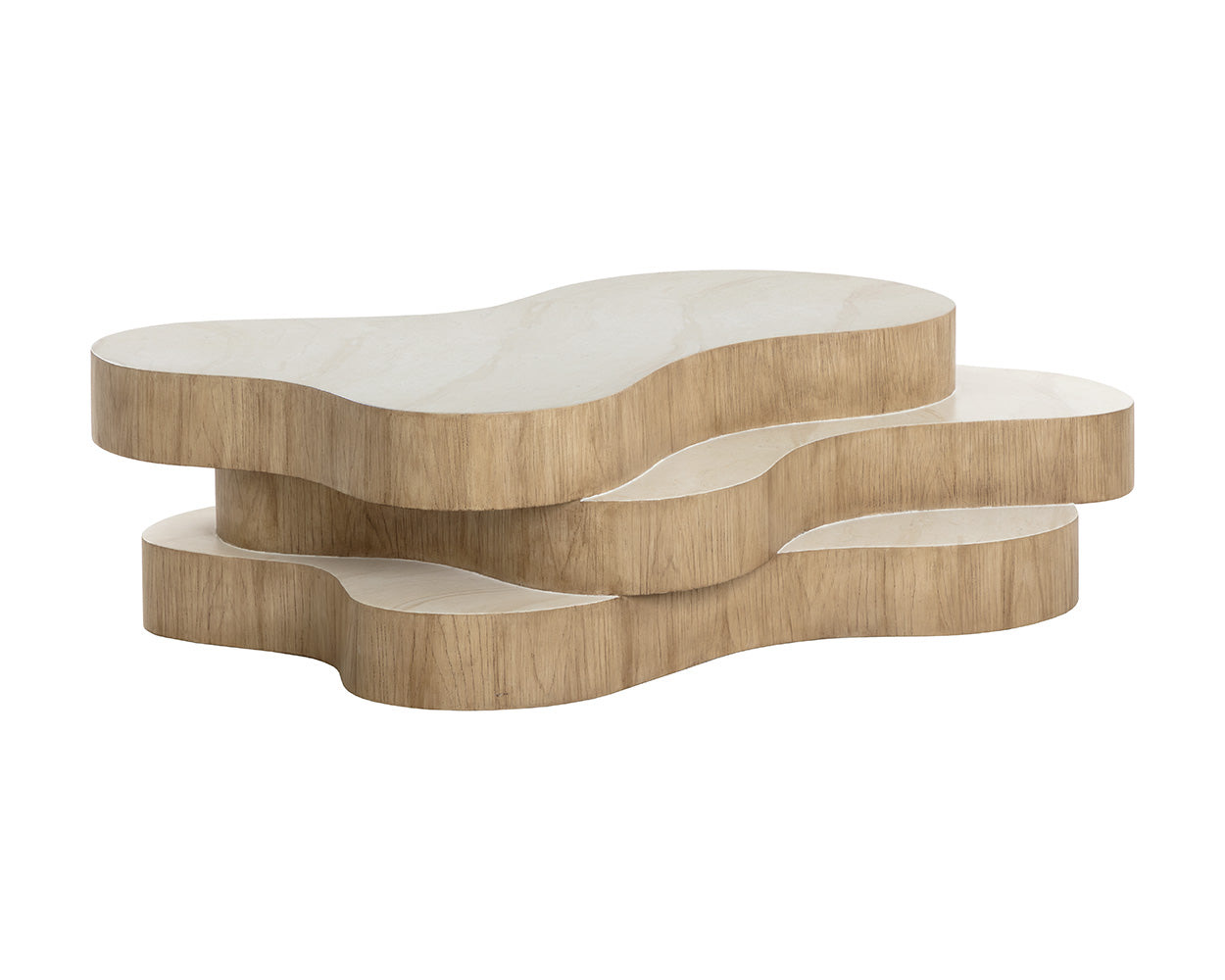Geddes Coffee Table — Travertine Look