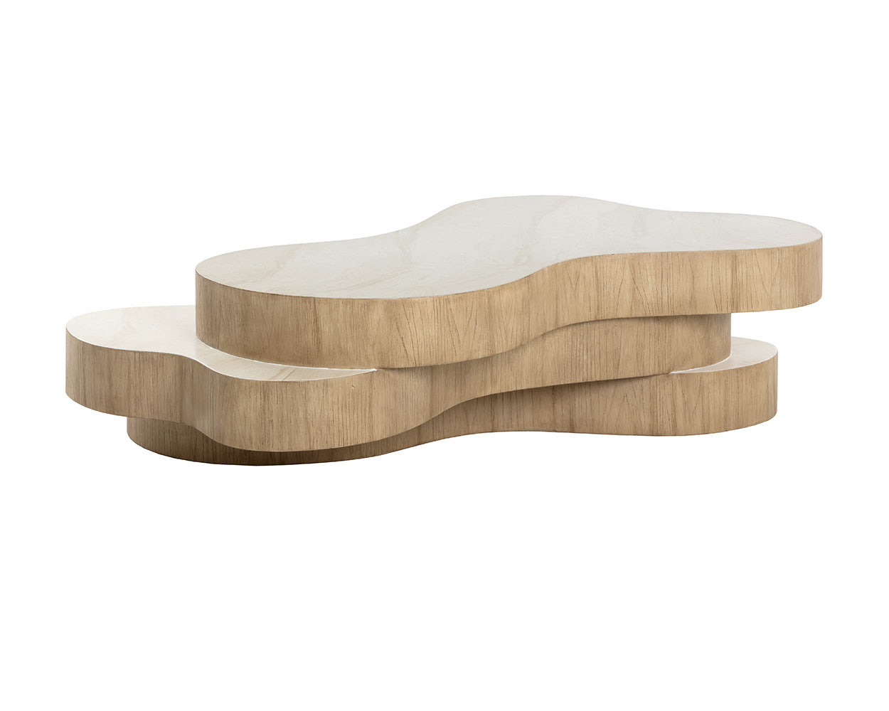 Geddes Coffee Table — Travertine Look