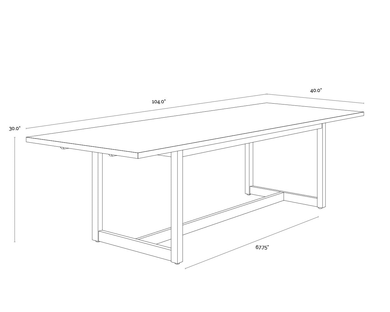 Geneve Extension Dining Table - 83" - 107"