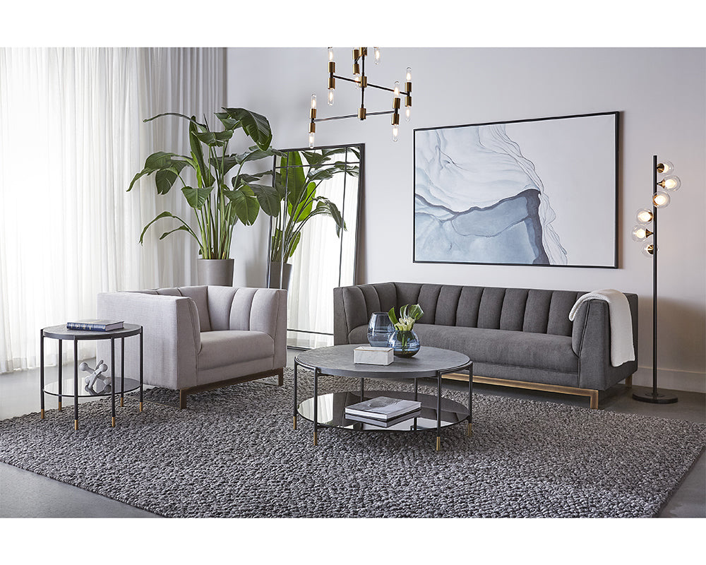 Glacial Rock - 48" X 72" - Black Floater Frame