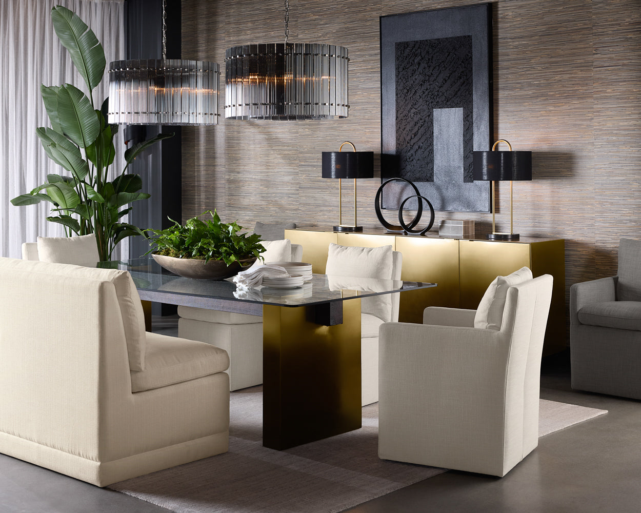 Glenrose Wheeled Dining Chair